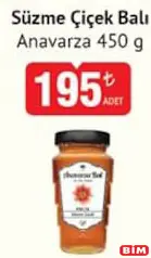 ANAVARZA SÜZME ÇİÇEK BALI 450 G fiyat ve kampanya bilgisi
